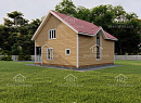 Каркасный дом в 1.5 этажа «Изяслав» 10х9 с террасой